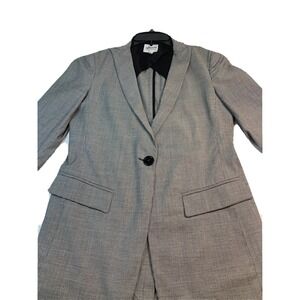 Armani Collezioni Grey- Jacket Blazer Pockets 1 button Size 2